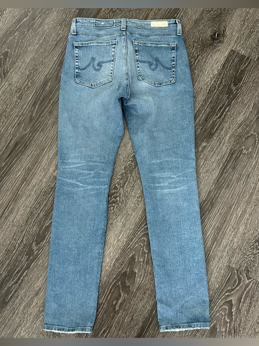 AG Adriano Goldschmied Prima Cigarette Leg Skinny Blue Jeans Womens 30 Mid Rise - Picture 5 of 12